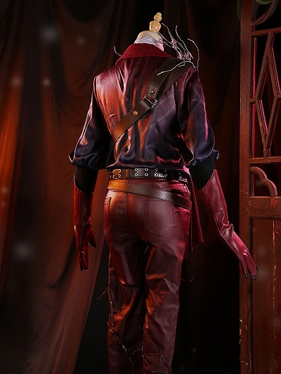 Identity V Man in Red Mercenary Naib Subedar Cosplay Costume 