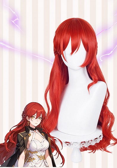 Honkai: Star Rail Himeko Red Cosplay Wig