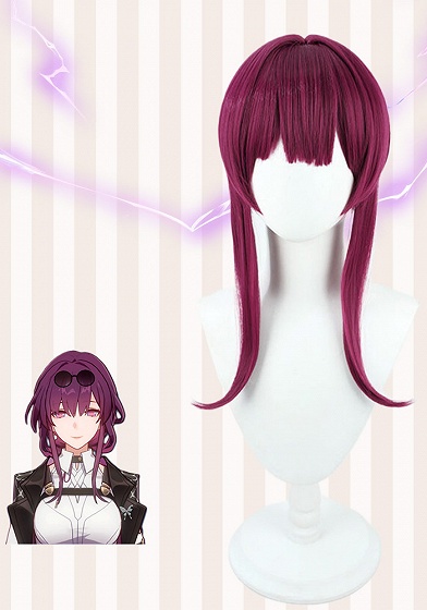 Honkai: Star Rail Kafka Purple Red Cosplay Wig