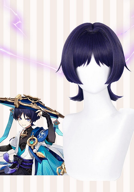 原神 放浪者スカラムーシュ ショート コスプレウィッグ