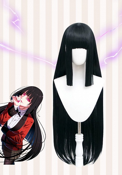 Kakegurui Yumeko Jabami Black Cosplay Wig
