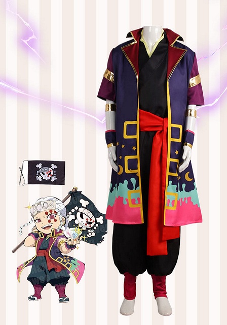 Demon Slayer: Kimetsu no Yaiba Tengen Uzui Halloween Cosplay Costume