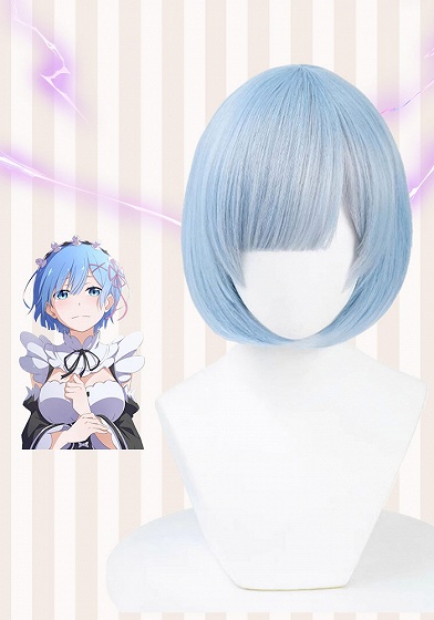 Re:Zero − Starting Life in Another World Rem Light Blue Cosplay Wig