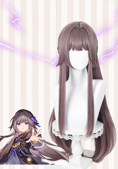 Honkai: Star Rail Herta Dusty Purple Cosplay Wig