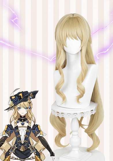 原神 ナヴィア ライトブロンド コスプレウィッグ