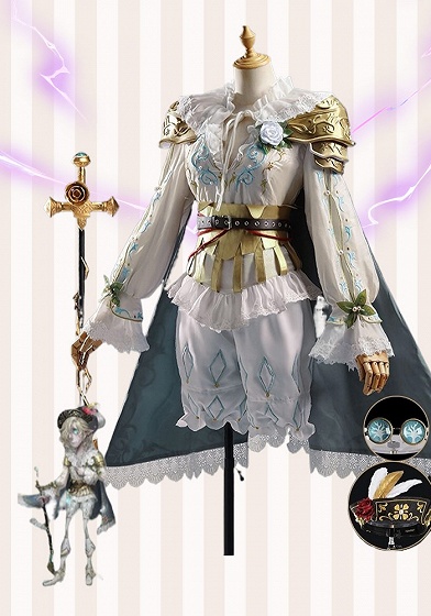 Identity V Half-Elf Knight Grave Keeper Andrew Kreiss Cosplay Costume 