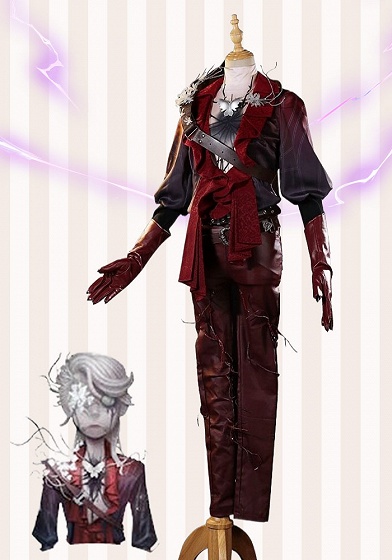 Identity V Man in Red Mercenary Naib Subedar Cosplay Costume 