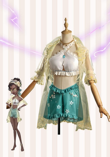 Identity V Tropical Holiday Enchantress Patricia Dorval Cosplay Costume 