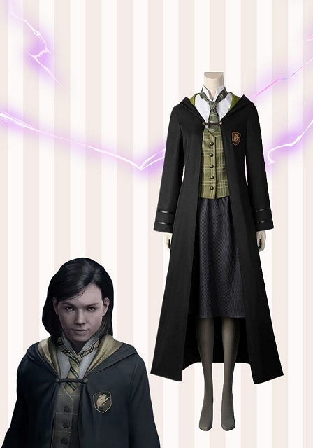 Hogwarts Legacy Hufflepuff Female School Uniform Cosplay Costume
