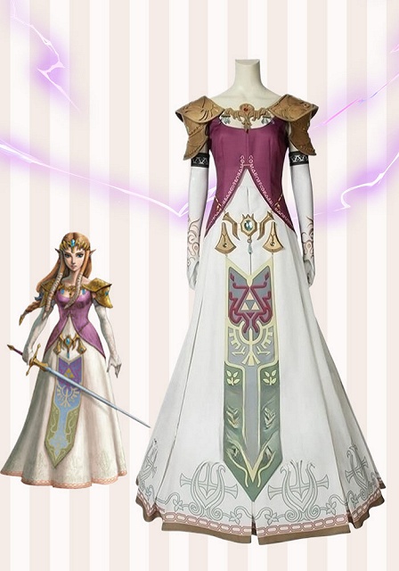 The Legend of Zelda: Twilight Princess Princess Zelda Cosplay Costume 