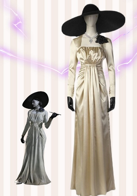  Resident Evil 8 Remake Alcina Dimitrescu Cosplay Costume