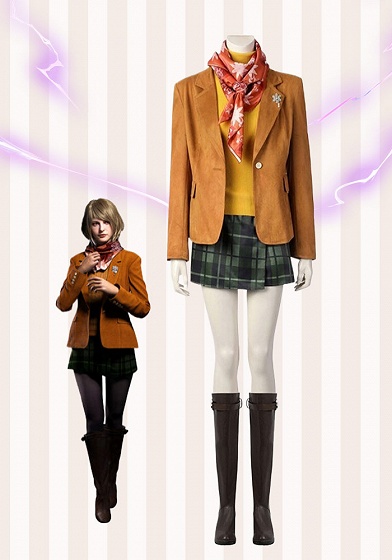 Resident Evil 4 Remake Ashley Graham Cosplay Costume