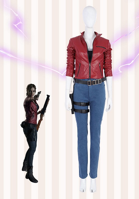 Resident Evil 2 Remake Claire Redfield Cosplay Costume 