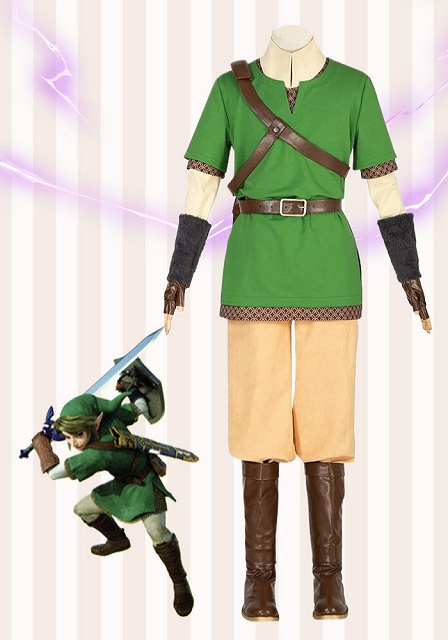 The Legend of Zelda: Skyward Sword Link Cosplay Costume