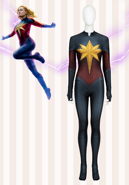 Captain Marvel 2 The Marvels Carol Danvers Cosplay Costume Team Suit Starter Edition