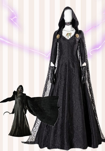 Resident Evil 8 Remake Bela Dimitrescu Cosplay Costume 