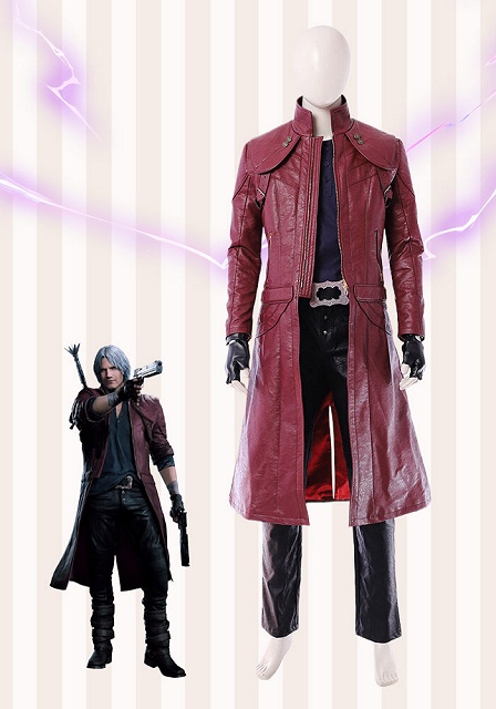 Resident Evil 5 DMC 5 Dante Cosplay Costume 