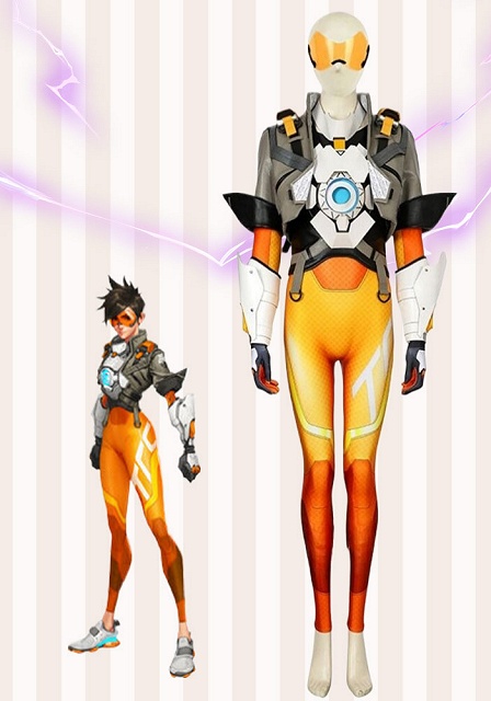 Overwatch 2 Tracer Cosplay Costume 