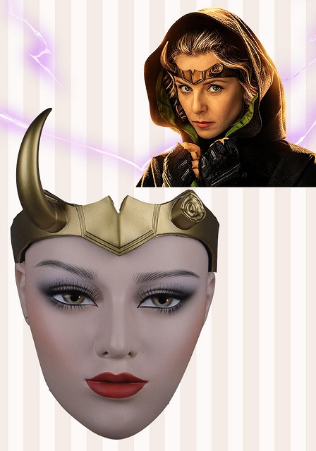 Loki Season 1 Sylvie Lushton Gold Cosplay Headwear