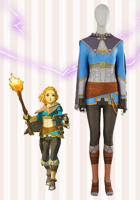 The Legend of Zelda: Tears of the Kingdom Princess Zelda Jumpersuit Cosplay Costume 