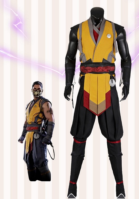 Mortal Kombat 1 Scorpion Cosplay Costume 