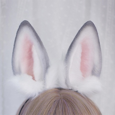Handmade Faux Fur Rabbit Ears 5 Color Options Cute Bunny Ears KC 