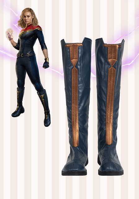 Captain Marvel 2 The Marvels Carol Danvers Cosplay Shoes Battle Boots