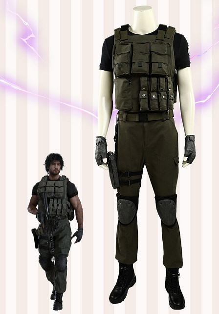  Resident Evil 3 Remake Carlos Oliveira Cosplay Costume