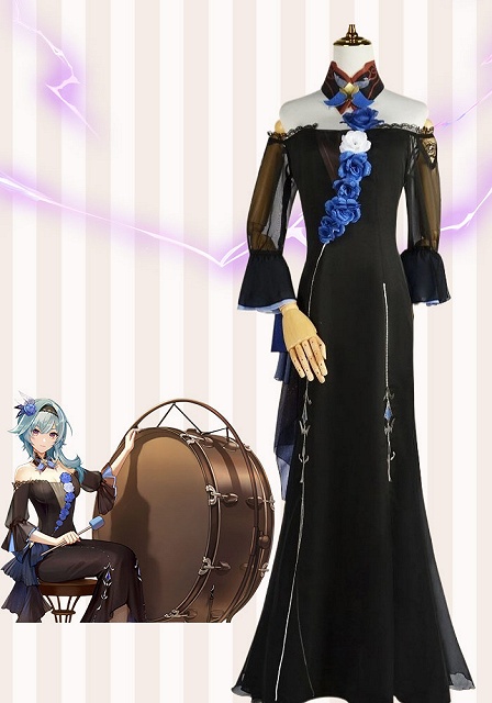 Genshin Impact Genshin Concert Eula Lawrence Cosplay Costume