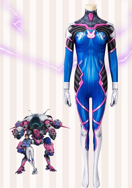 Overwatch 2 D.Va Jumpersuit Cosplay Costume 