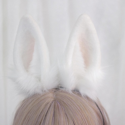 Handmade Faux Fur Rabbit Ears 5 Color Options Cute Bunny Ears KC 