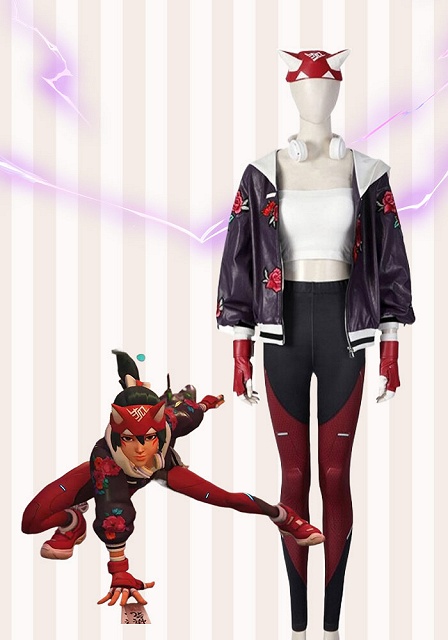 Overwatch 2 OW2 Kiriko Sportswear Cosplay Costume 
