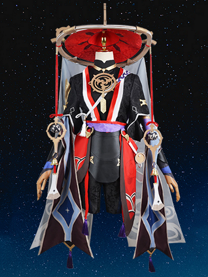 Genshin Impact Kunikuzushi Wanderer Balladeer Cosplay Costume