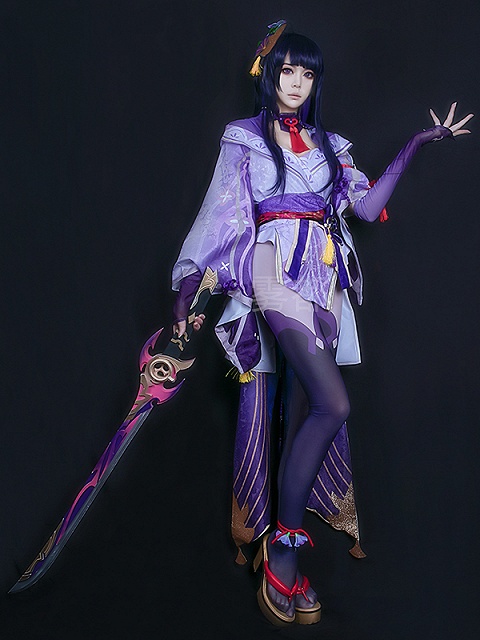 Genshin Impact Raiden Shogun Cosplay Costume