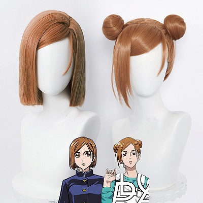Jujutsu Kaisen Nobara Kugisaki Brown Cosplay Wig