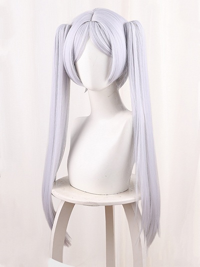 Frieren: Beyond Journey's End Frieren Silver White Cosplay Wig