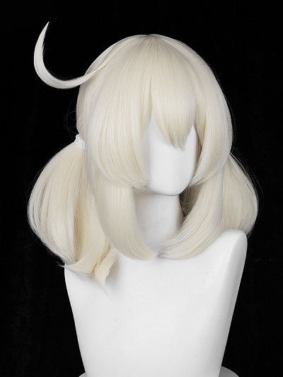 Genshin Impact Klee Skin Blossoming Starlight White Cosplay Wig