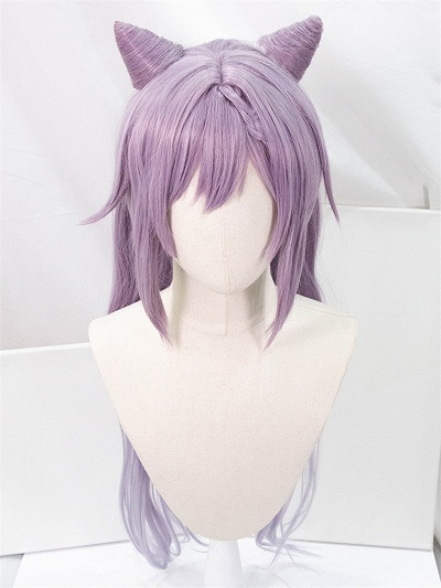 Genshin Impact Keqing Purple Cosplay Wig