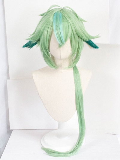 Genshin Impact Sucrose Green Cosplay Wig