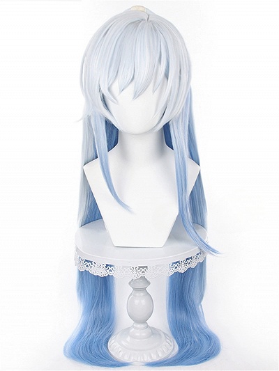 Honkai: Star Rail Jingliu Gray-Blue Cosplay Wig