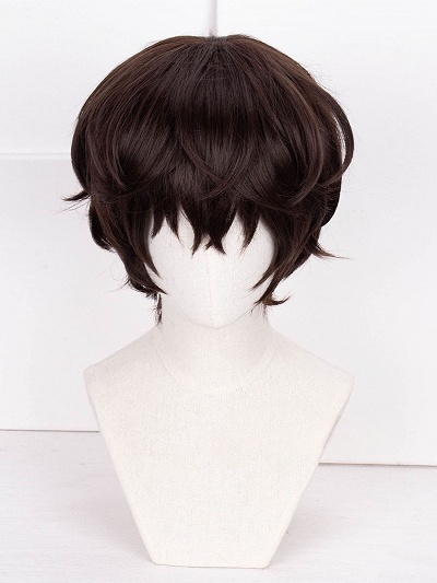 Bungo Stray Dogs Osamu Dazai Dark Brown Cosplay Wig