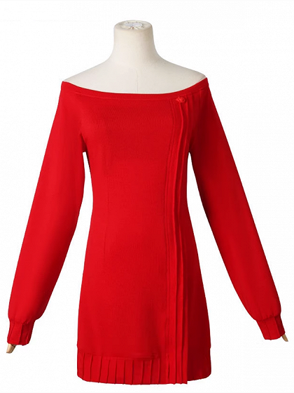 Spy × Family Yor Forger Red Sweater Cosplay Costume