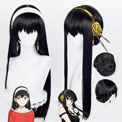 Spy x Family Yor Forger Black Cosplay Wig