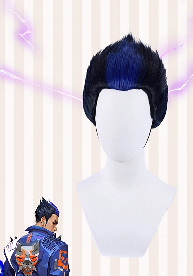 Valorant Yoru Blue Cosplay Wig