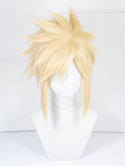Final Fantasy VII Remake Cloud Strife Blonde Cosplay Wig