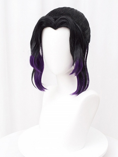 Demon Slayer: Kimetsu no Yaiba Shinobu Kocho Black and Purple Cosplay Wig