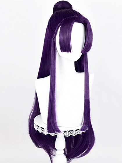 The Apothecary Diaries Jinshi Dark Purple Cosplay Wig