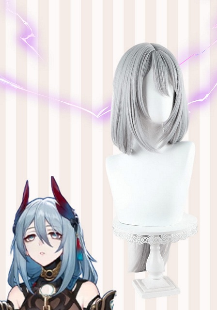 Honkai: Star Rail Hanya Silver Cosplay Wig