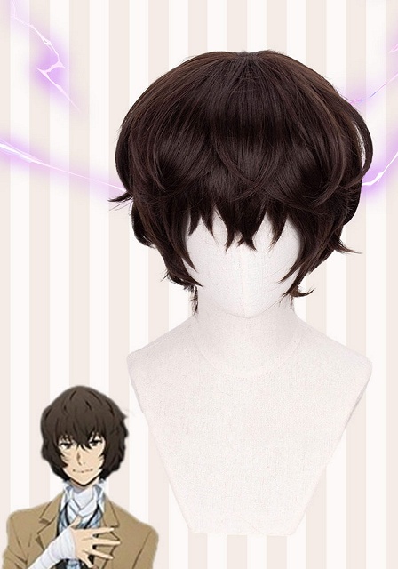 Bungo Stray Dogs Osamu Dazai Dark Brown Cosplay Wig