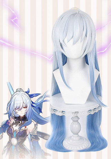 Honkai: Star Rail Jingliu Gray-Blue Cosplay Wig
